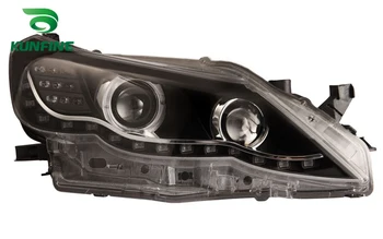 

Pair Of Car Headlight Assembly For TOYOTA REIZ 2011-UP Tuning Headlight Lamp Parts Daytime Running Light Angle eyes Bi Xenon