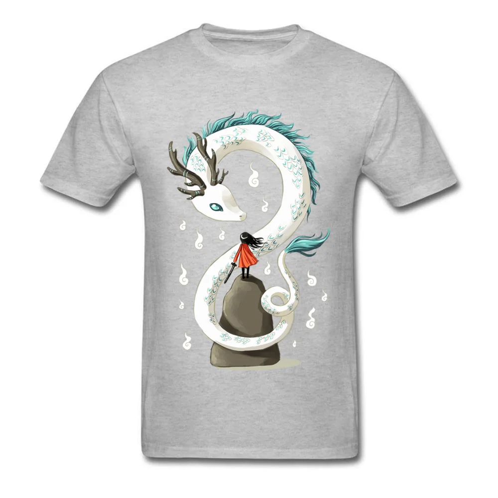 dragon spirit 8178 Pure Cotton Men Short Sleeve Tees Printing Labor Day T-Shirt Party Sweatshirts Cheap Round Collar dragon spirit 8178 grey
