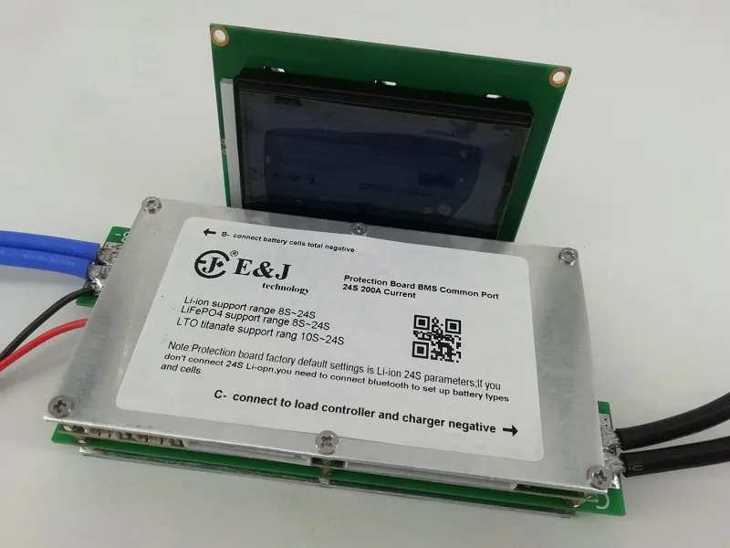 150A разрядная LiFepo4 батарея BMS 8S 10S 13S 16S 20S 24S с ЖК экраном Bluetooth приложение для литий