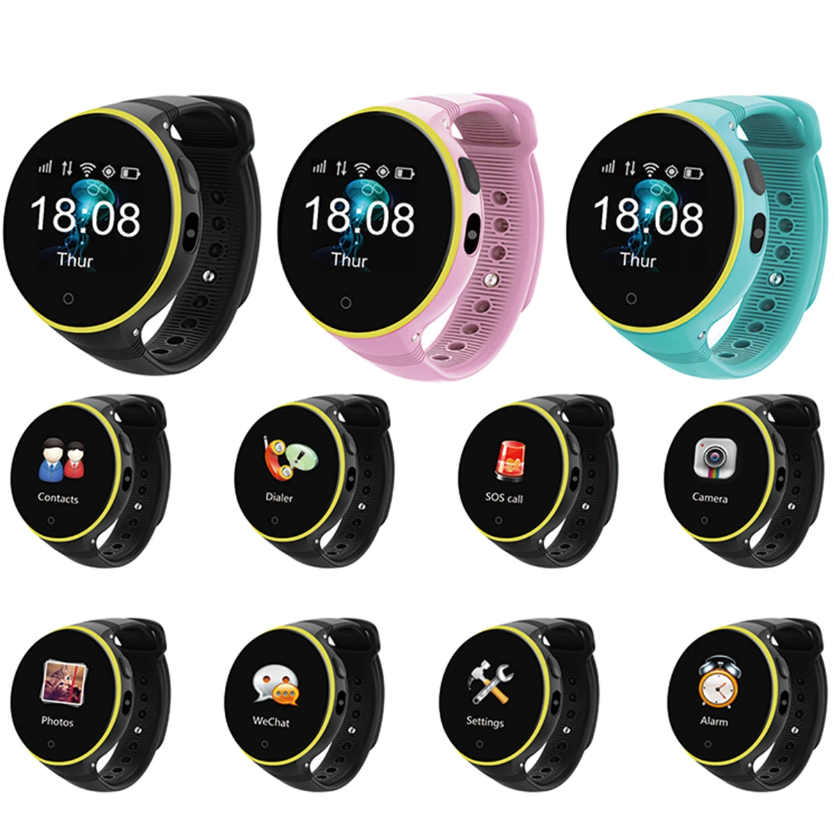 

ZGPAX S669 S9 Smart Watch GPS SOS Children Wristwatch Support Wifi SIM card Baby Safety Tracker for Android iOS Christmas Gift
