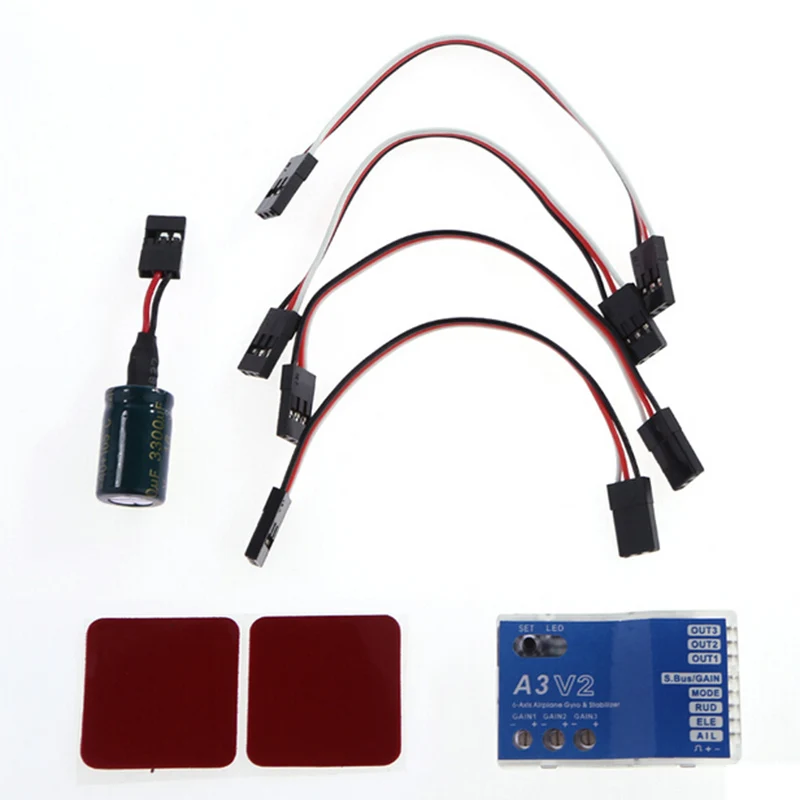 RC Airplane Flight Controller Stabilizer A3-V2 for RC Airplane Fixed-wing Copter S7JN