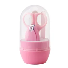 Детские Маникюрные ножницы 4 шт набор украшения кусачки для ногтей Детская безопасность Уход кусачки для ногтей бочка