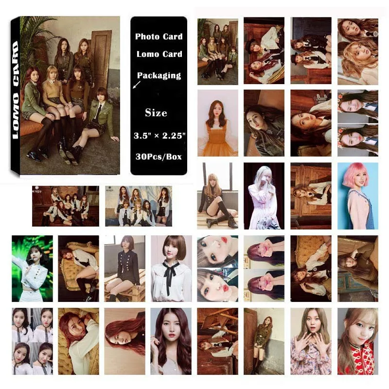 

KPOP GFRIEND Album The Awakening Self Made Paper Lomo Card Photo Card HD Photocard Fans Gift Collection
