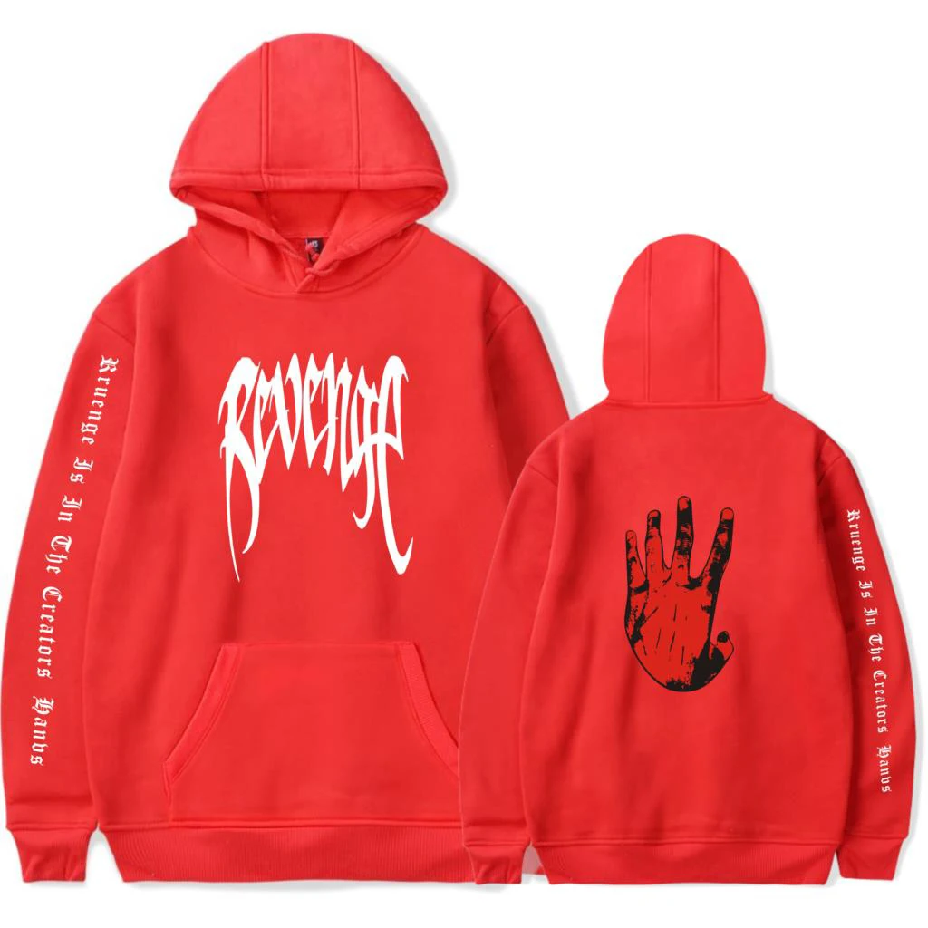 Hip Hop Xxxtentacion Revenge CHoodie Men/Women Hot Sweatshirts cool Rapper Hooded Boy/Girl Fashion streetwear pullovers