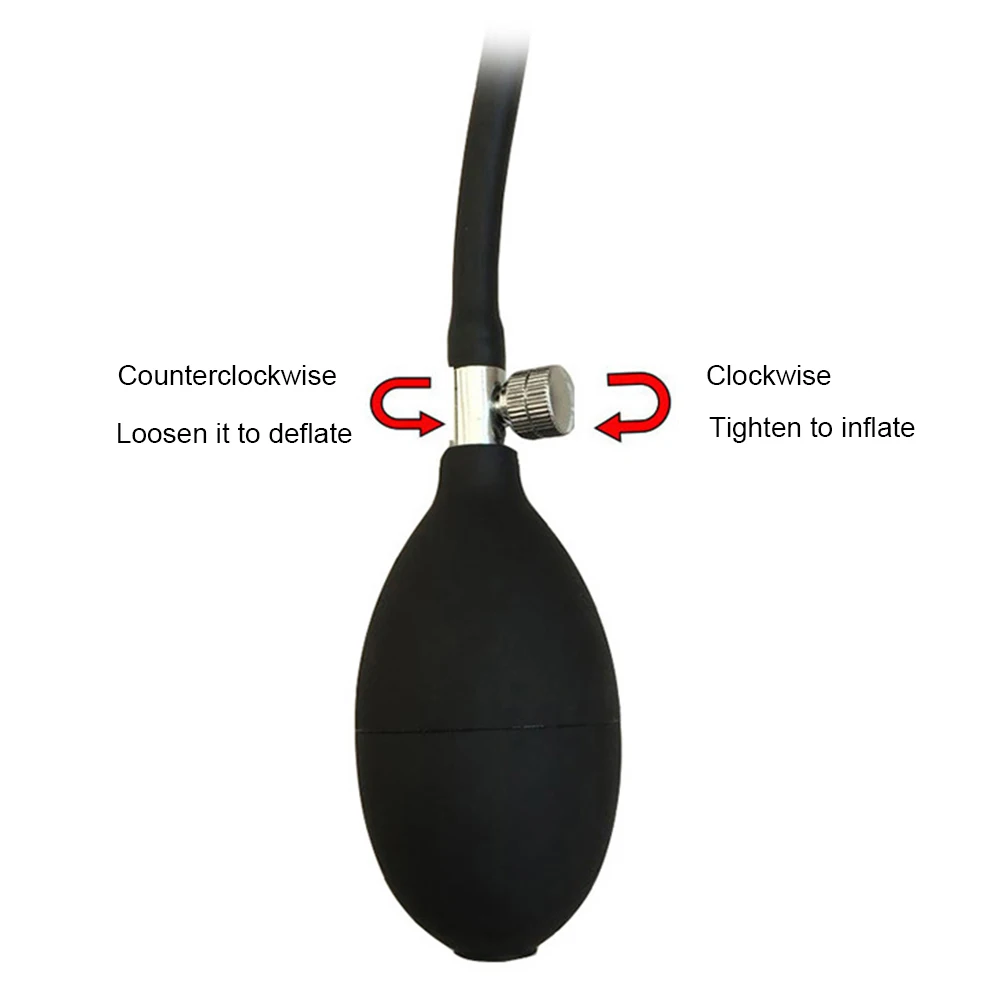Inflatable Anal Plug Silicone Inflate Anal Butt Expandable Anal Dilator Air-filled Large Pump Dildo Sex Toys For Women Men Gays