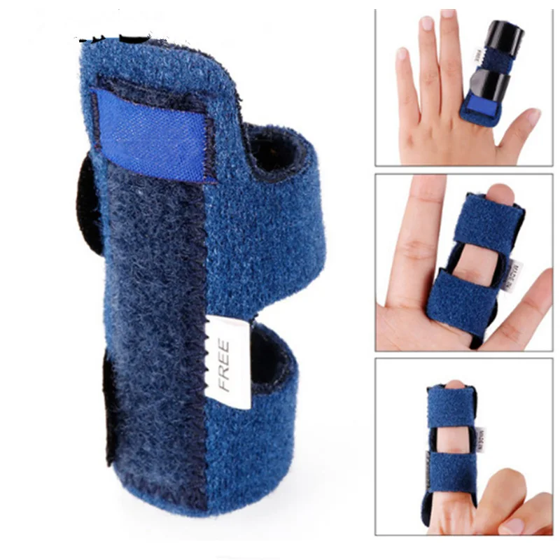 

1Pcs Finger Splint Fracture Protection Brace Corrector Support With Adjustable Tape Bandage Belt Pain Relief Aluminium