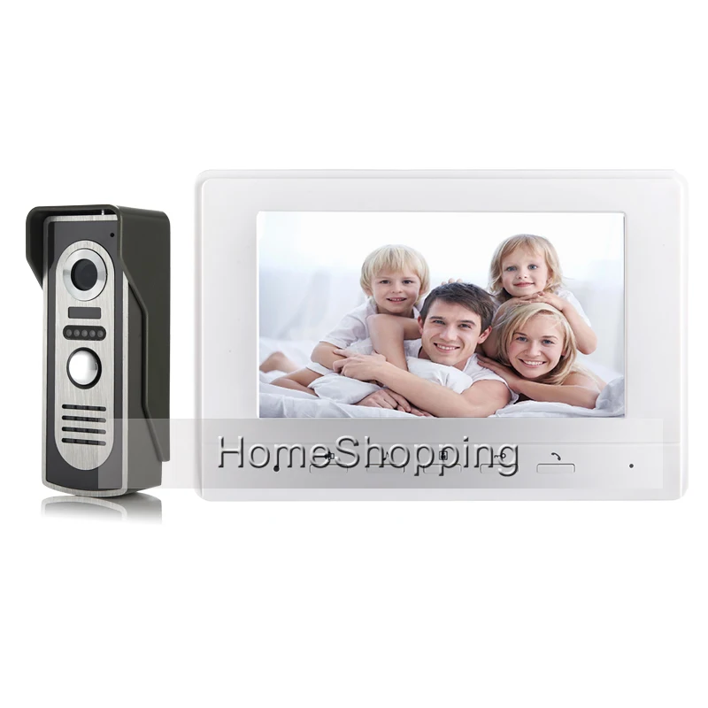 FREE SHIPPING BRAND 7 Color Screen Video font b Door b font phone Doorbell Intercom System