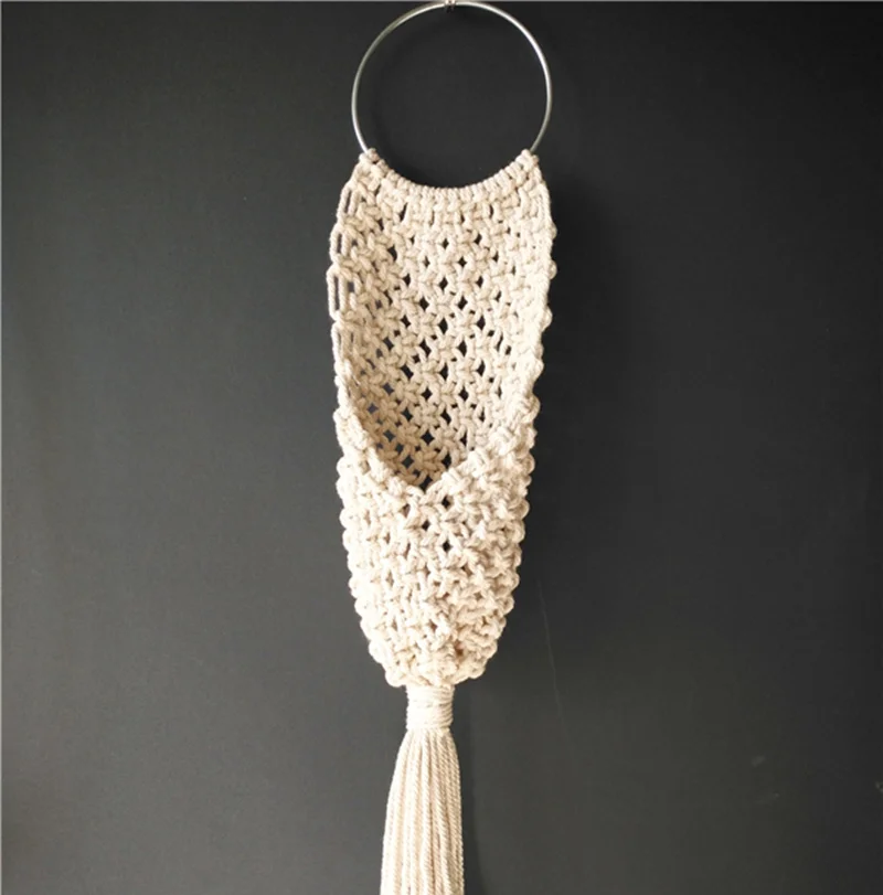 

New arrival 100% handmade beige color macrame Tapestry macrame wall hanging Tapestry for flower pot
