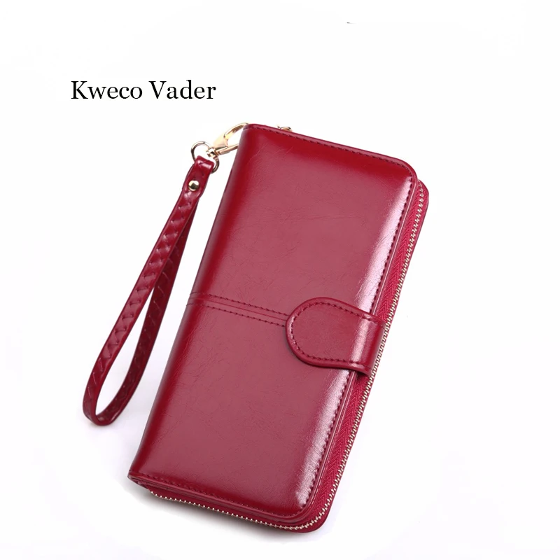 Women&#39;s Wallet Female Purse Women Leather Wallet Long Trifold Coin Purse Card Holder Money ...