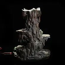 Китайская Высокая горная горелка для благовоний с обратным потоком водопад конусы держатель для благовоний керамическая дымовая кадильница для ароматерапии офисный домашний декор