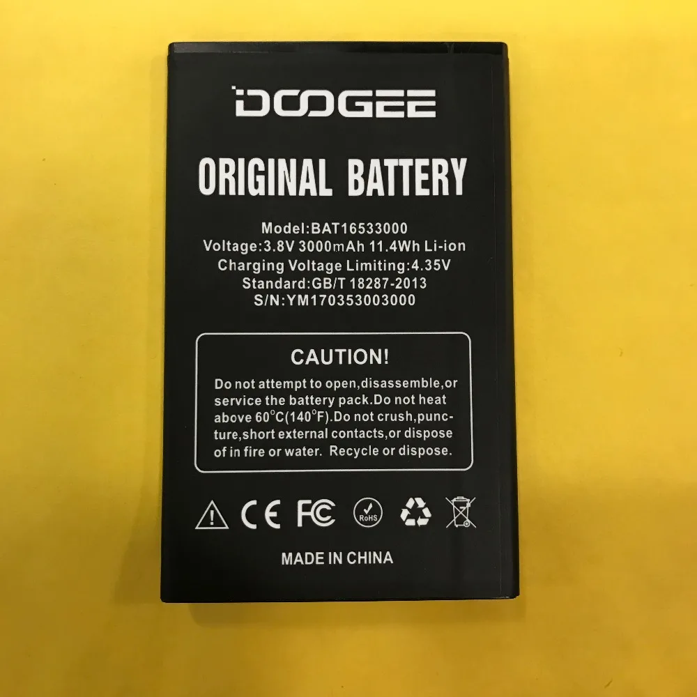 10PCS MLLSE 3000mAh BAT16533000 Battery For DOOGEE 5.5inch X9 pro