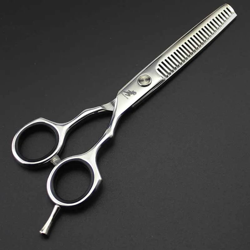 5,5 дюймов Серебристые ножницы для стрижки волос с одним хвостом Профессиональные парикмахерские стильные Парикмахерские ножницы для стрижки домашних животных