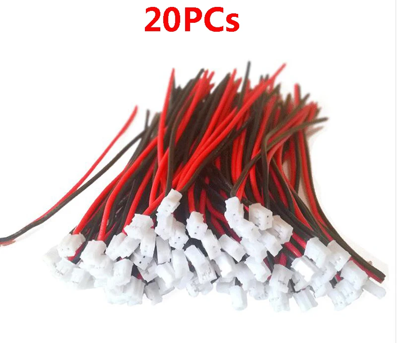 

20pcs/lot PH2.0 Male/Female 1S Battery Connceting Cable Power Charging Line For FPV Brushless RC Model Drone Parts