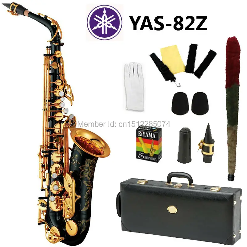 New Nickel Plated Black Saxophone Alto Sax YAS 82Z Musical Instruments