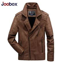 JOOBOX Brand 2017 New Fashion Motorcycle Leather Jackets Men Autumn Winter PU Clothing Male Casual Coat Plus Size 3XL 4XL 5XL