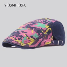 Берет с граффити, женская шапка, Femme, хит, берет для художника, женская шапка для художника, кепка для мужчин, зима, осень, весна, регулируемая WH658