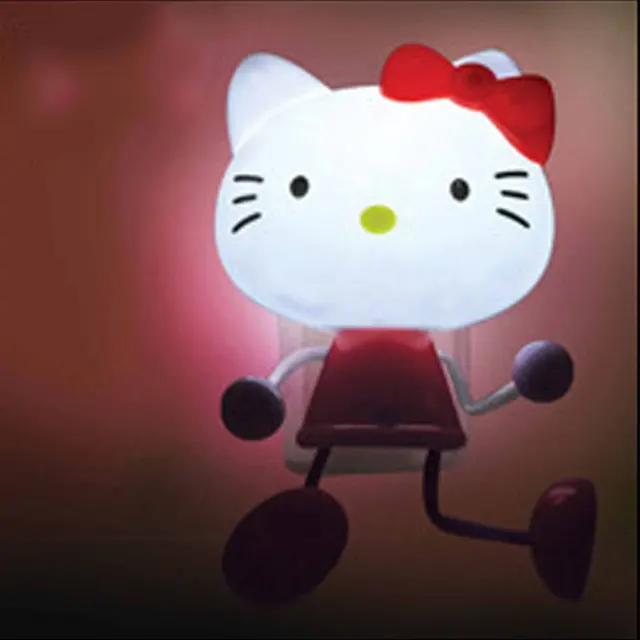 Cute animal Light controlled Night light LED Sensor Plug Lamp Wall