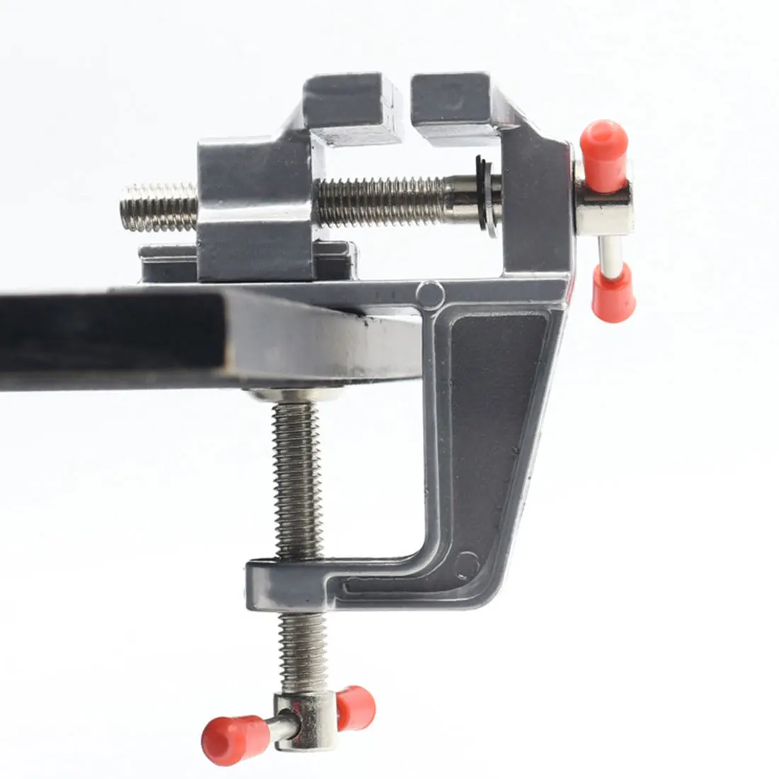 Мини-инструмент тиски 30 мм зажим открывающийся 1 штука Новинка 3,5 дюйма алюминиевый маленький зажим для хобби ювелира на стол скамейка тиски