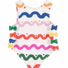 6 шт./лот Обувь для девочек Купальники для малышек детская Купальники для малышек Принцесса Летние Плавание цельный волна лук От 1 до 5 лет Sylvia 565039304686