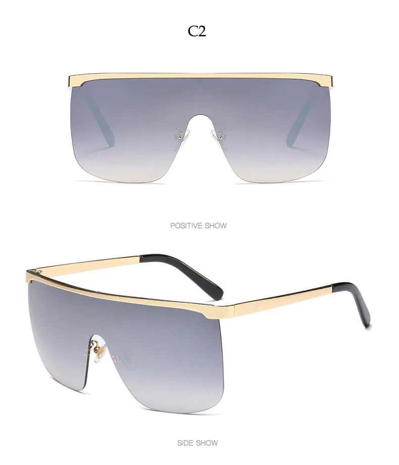 HBK унисекс крутые Квадратные Солнцезащитные очки Новая мода большая оправа солнцезащитные очки большие цельные очки для мужчин и женщин UV400