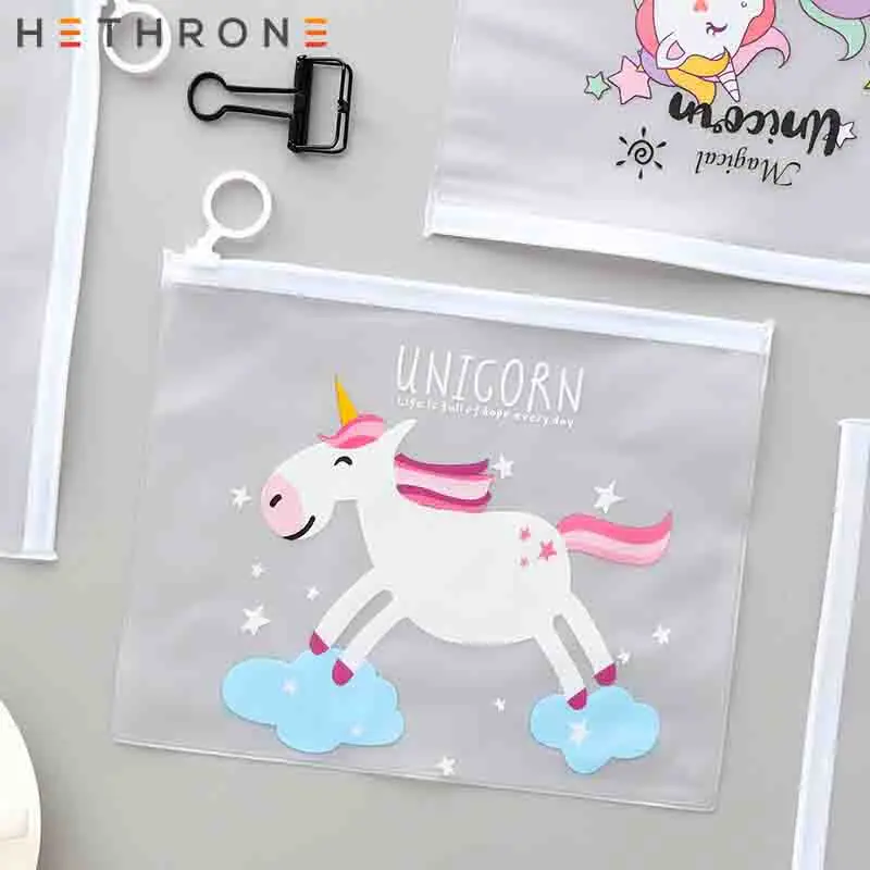 Чехол карандаш для ноутбука Hethrone с леопардовым единорогом сумка хранения файлов