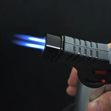 Открытый Кемпинг барбекю ветрозащитная металлическая труба струя Бутан газовая зажигалка безопасность Регулируемая пламя надутое пламя пистолет Сварка для кухни