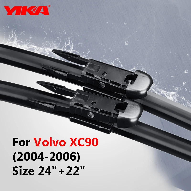 YIKA 24"+22" For Volvo XC90(2004 2006) Windshield Wiper Blades Janitors