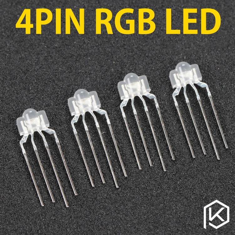 4pin rgb светодиоды рассеянный rgb led для механической клавиатуры, такой как keycool 87 104 108 71 rgb светильник