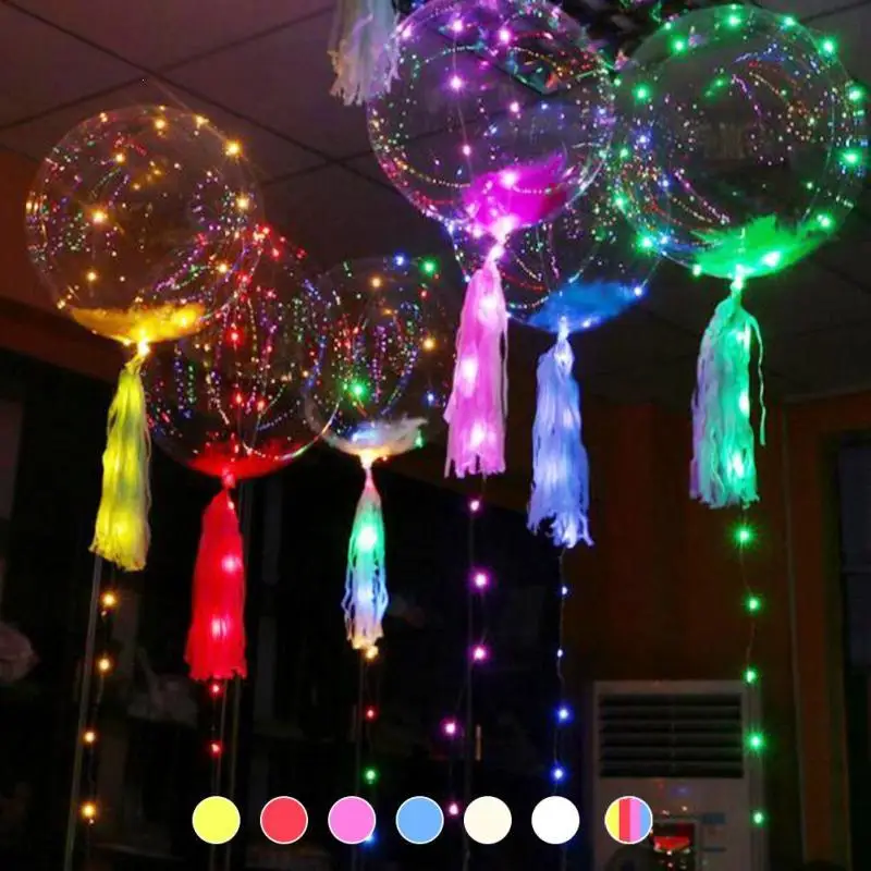 18 Inch Led Balloon 3M LED Air Balloon String Lights Round Bubble