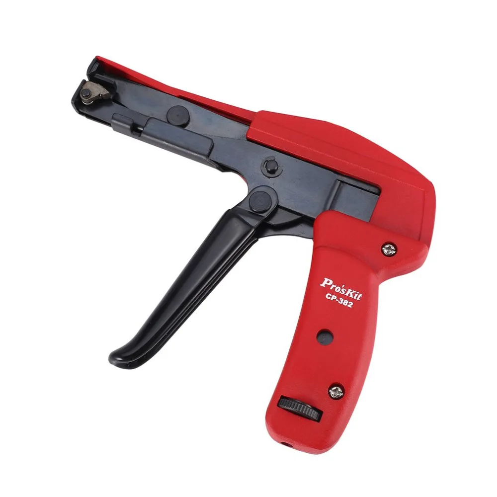 

Proskit CP-382 Aluminum Alloy Wire Tighten Gun Ties Fixing Setting Tool Tight Pliers Fastening Clamping Cutting Cutter Tool