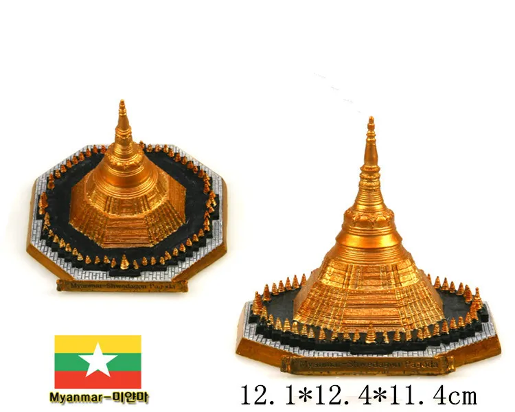 Горячая Распродажа, пагода Shwedagon, Янгон, Мьянма, креативные изделия из смолы, всемирно известная модель ориентира для туризма, сувенирная Коллекция подарков