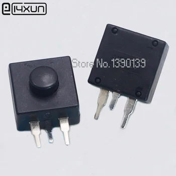 

200pcs DC 3Pin Black Mini Push Button Switch for Electric Torch 3P 2 Rows 30A 1V On-Off-On Flashlight Switchs