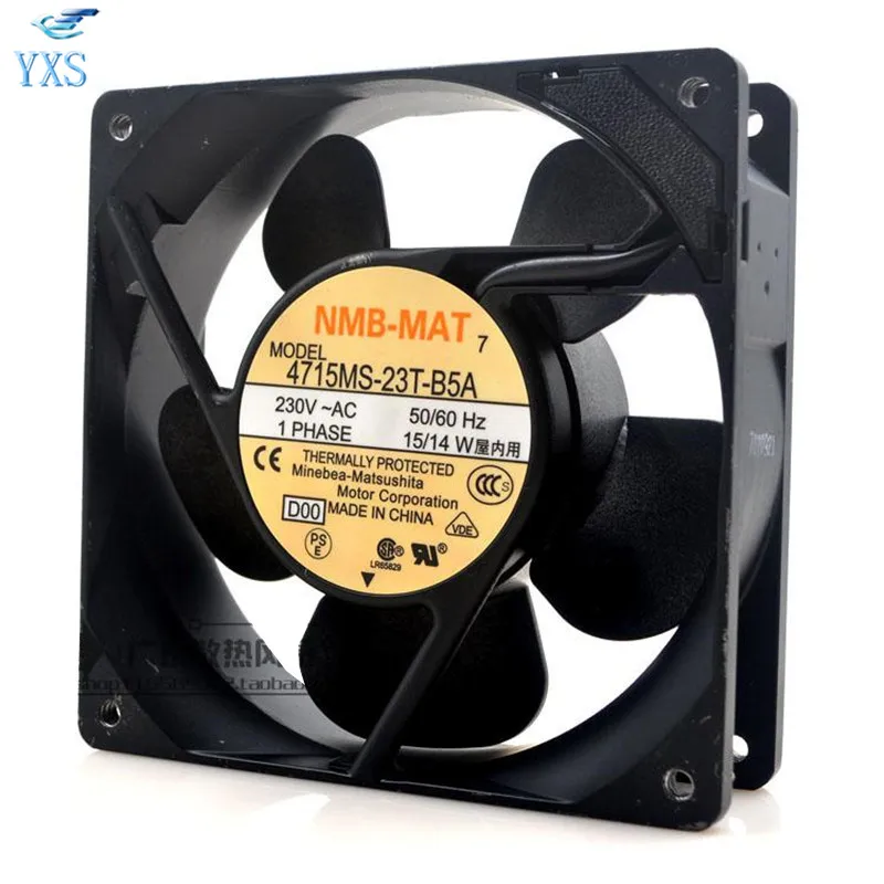Original 4715MS-23T-B5A 12038 120*120*38mm 12cm AC 230V 15/14W 2900RPM Frequency Converter Blower Cooling Fan | Электроника