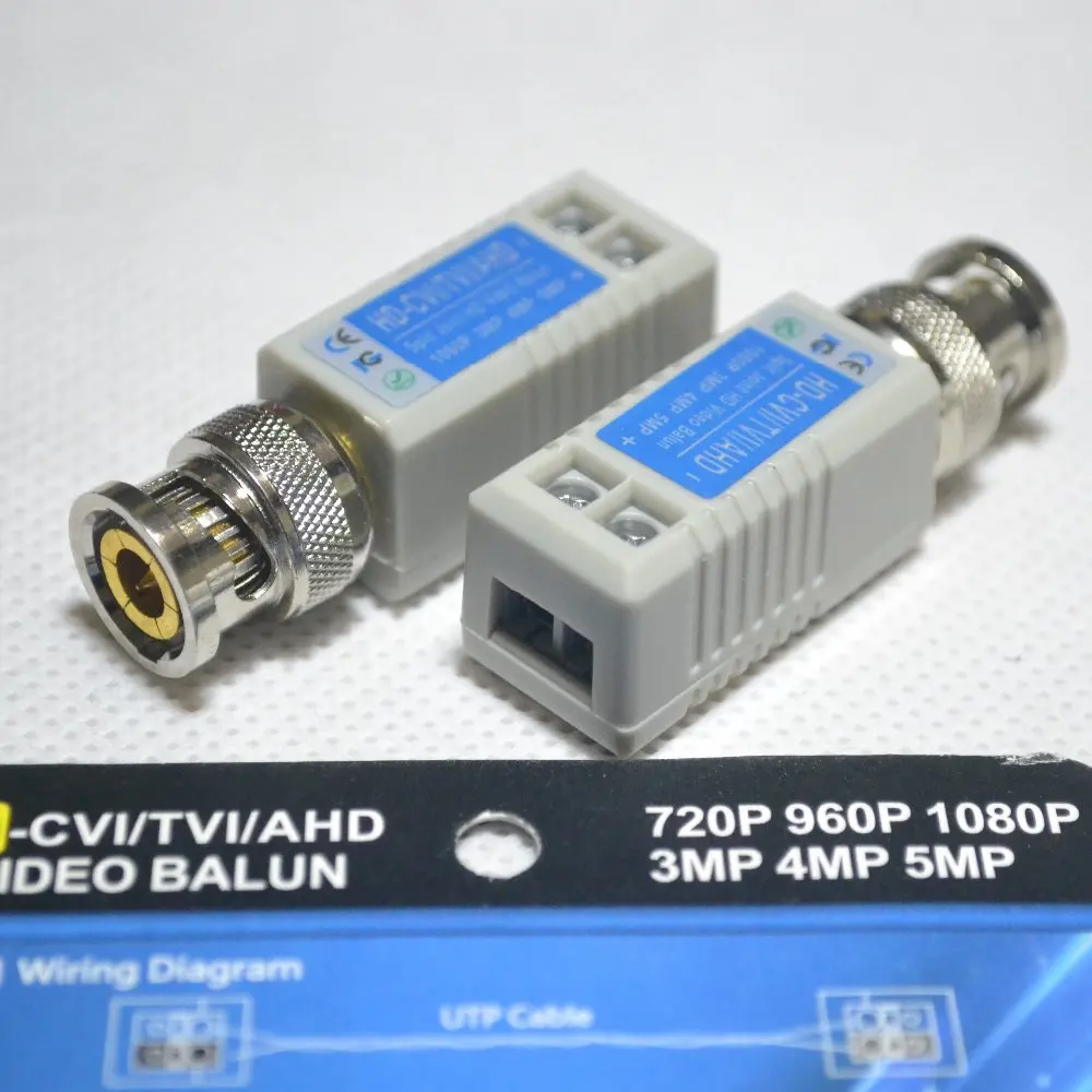 HD видео Balun трансиверы для 5MP 4MP 3MP 1080P 960P 720P витой BNC UTP Cat5 CVI/AHD/TVI камеры |