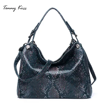 

Tonny Kizz women handbags with serpentine prints female shoulder bags for women 2020 PU leather tote bags high quality bolsos