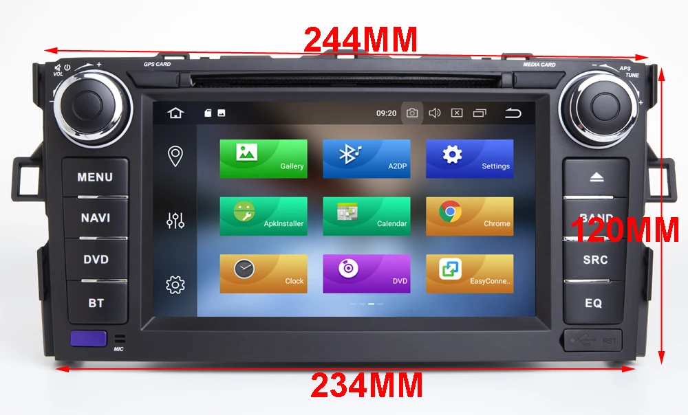 7 ips автомобильный Android 9,0 DVD gps плеер для Toyota AURIS 2006 2007 2008 2009 2010 2011 Автомобильный навигатор Raido BT Wifi/4G карта DSP