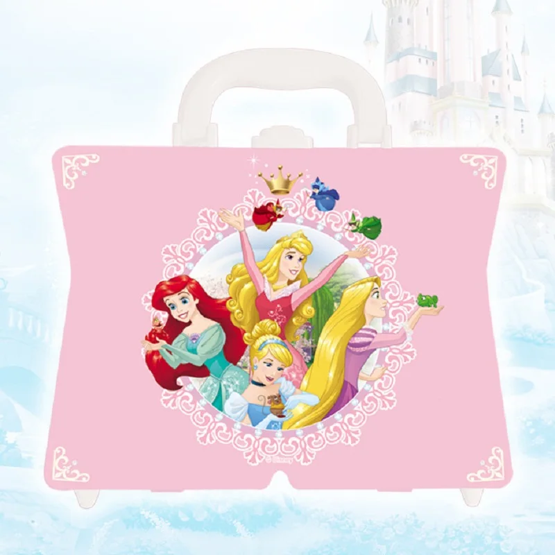 Disney frozen party princess mini suitcase play house toy wash children's cosmetics kids makeup girls toys birthday part gift