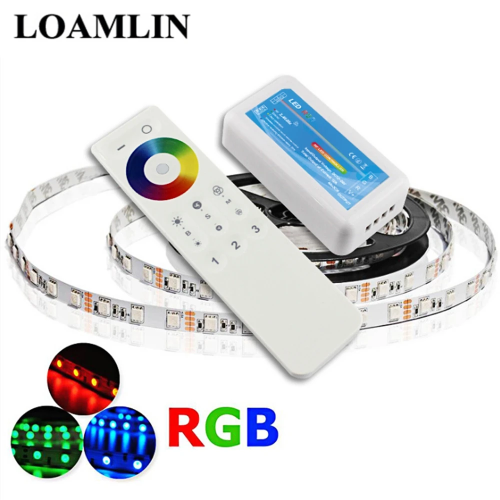 

LTECH Controller DC12-24V RF2.4G Group Touch RGB Controller Colorful Lights With Controller 3 Group LED Controller
