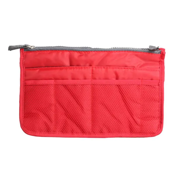 Новая женская модная сумка в сумках органайзер для хранения косметики Повседневная дорожная сумка BS88 - Цвет: Красный