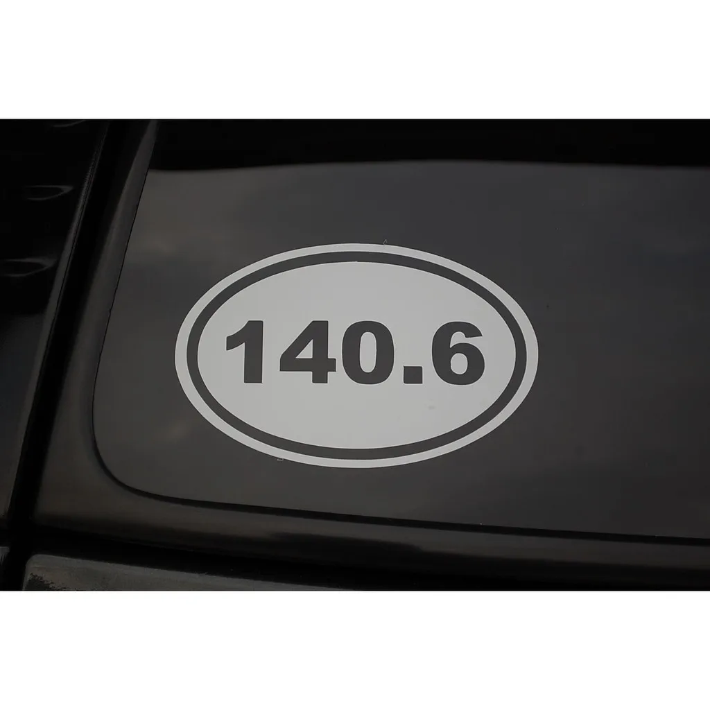 

140.6 Oval Triathlon Marathon Mens Womens Vinyl Sticker Decal (V153) Tri 15cm