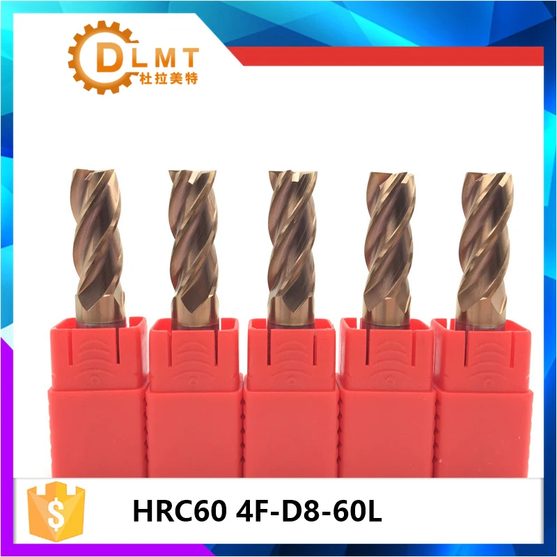 5Pcs φ5*15*50*4F CNC Milling Cutter TUNGSTEN STEEL Carbide End mill 4 Flutes