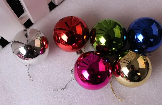 Adornos de bolas de árbol de Navidad con cuerdas árbol de Navidad colgante fiesta ornamento decoración de Navidad 30mm suministros de fiesta Adornos de bolas de árbol de Navidad con cuerdas árbol de Navidad colgante fiesta ornamento decoración de Navidad 30mm suministros de fiesta