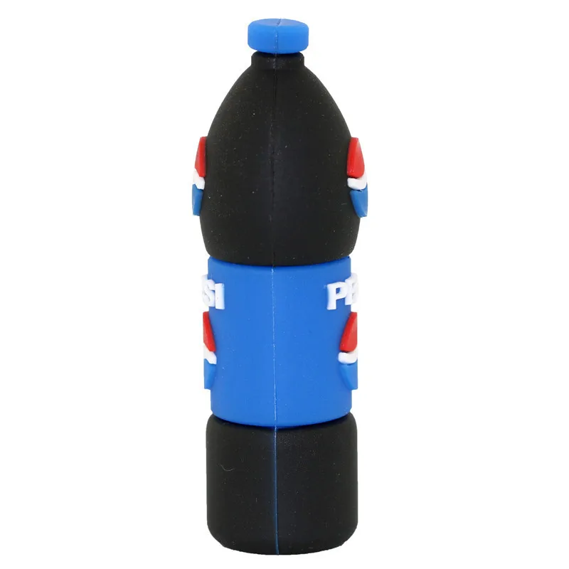 Cartoon silicone Классический Usb флеш-накопитель, металлические банки для напитков Cola, usb-накопитель 2,0, Флешка 32 Гб 64 Гб 128 ГБ, Usb флеш-карта памяти 8 Гб 16 Гб, флеш-накопитель - Цвет: Cartoon silicone