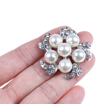 

Faux Pearl Rhinestone Crystal Shoes Buckle Women Bridal Elegant Shoe Clips Decor Charming Shoe Accessories