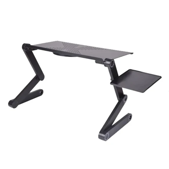 

Adjustable Foldable Laptop Notebook PC Desk Table Stand Bed Tray + Cooling Fan