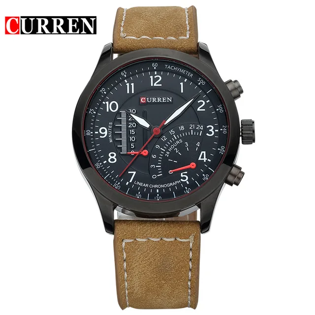 CURREN 8152 Мужские кварцевые часы Топ бренд роскошные мужские наручные военные