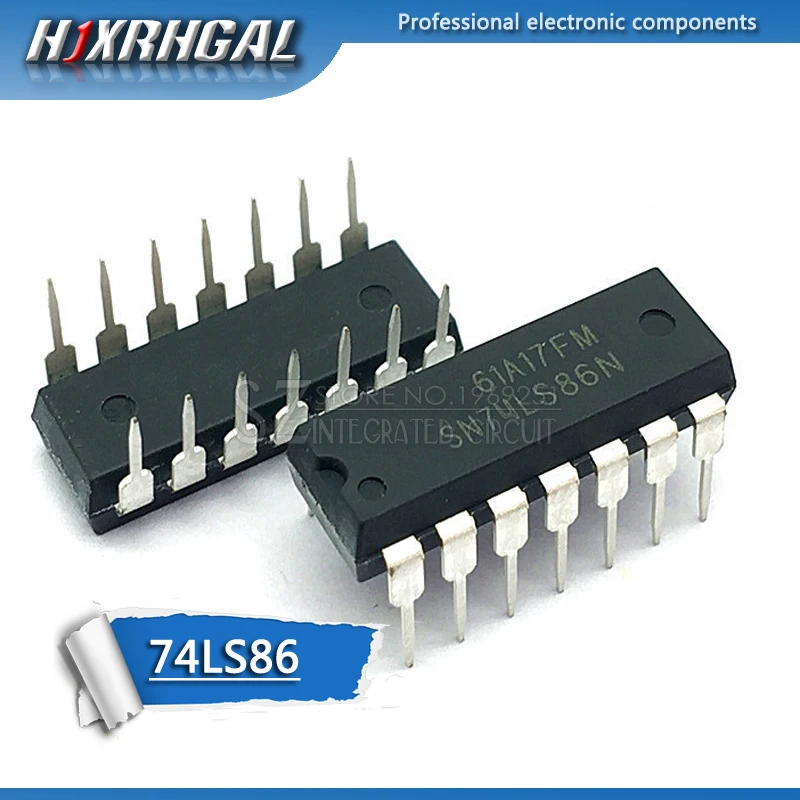 10 шт. HD74LS86P DIP14 HD74LS86 DIP SN74LS86N DIP-14 74LS86 SN74LS86AN новые и оригинальные IC HJXRHGAL | Электронные
