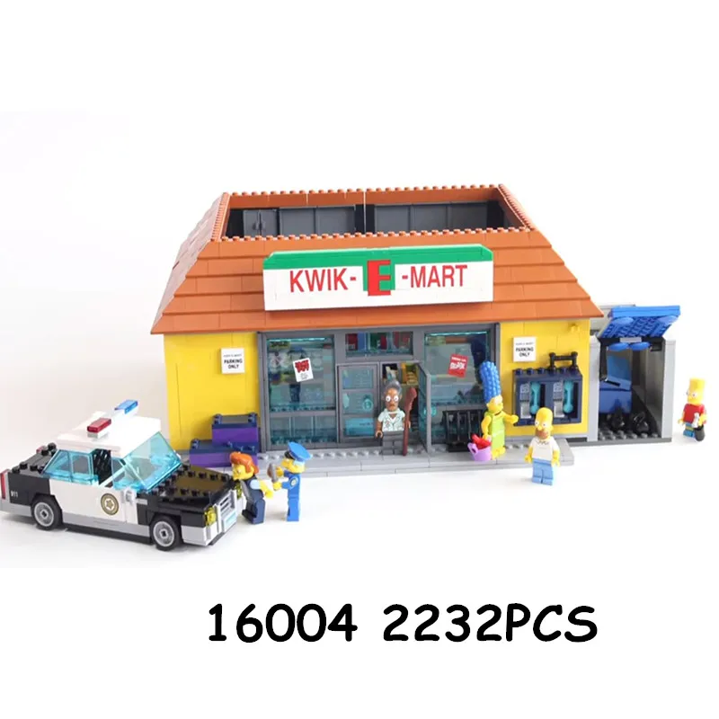 16004 Совместимость 71016 KWIK-E-MART модель строительные блоки игрушки Кирпичи 16005 Совместимость 71006 модель инструмент для хобби - Цвет: 16004(83004)