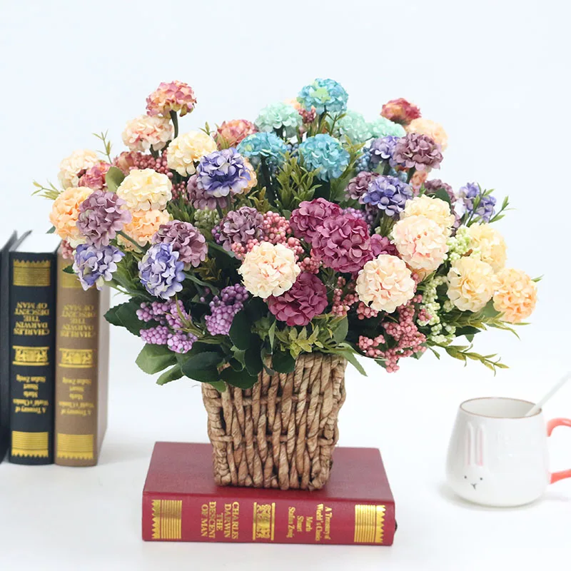 Flone Artificial Plants Silk Daisy Fake Flowers Daisy For Home Decoration Accessories Flower Wall Wedding Garden Decoration (2)
