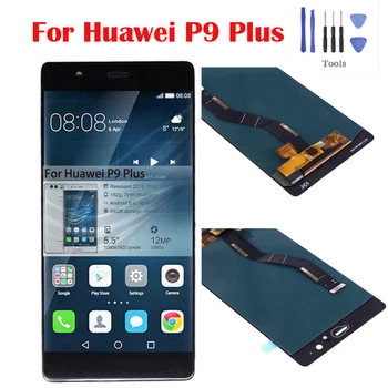 

Full LCD Display For Huawei P9 Plus 5.5 inch 100% Tested Touch Screen Digitizer Assembly 1920*1080 VIE L09 AL10 L29 Screen